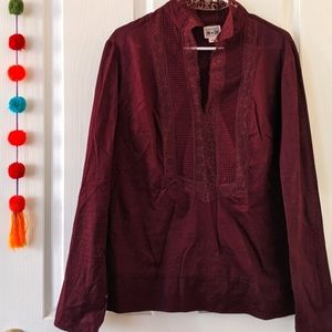 Long sleeve blouse